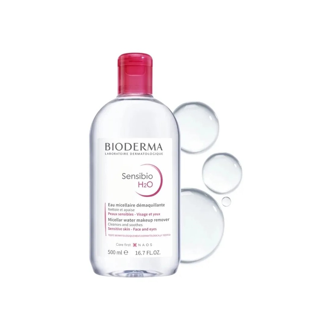 Bioderma Duplo Sensibio H2O Solucion Micelar 500ML + 500ML textura