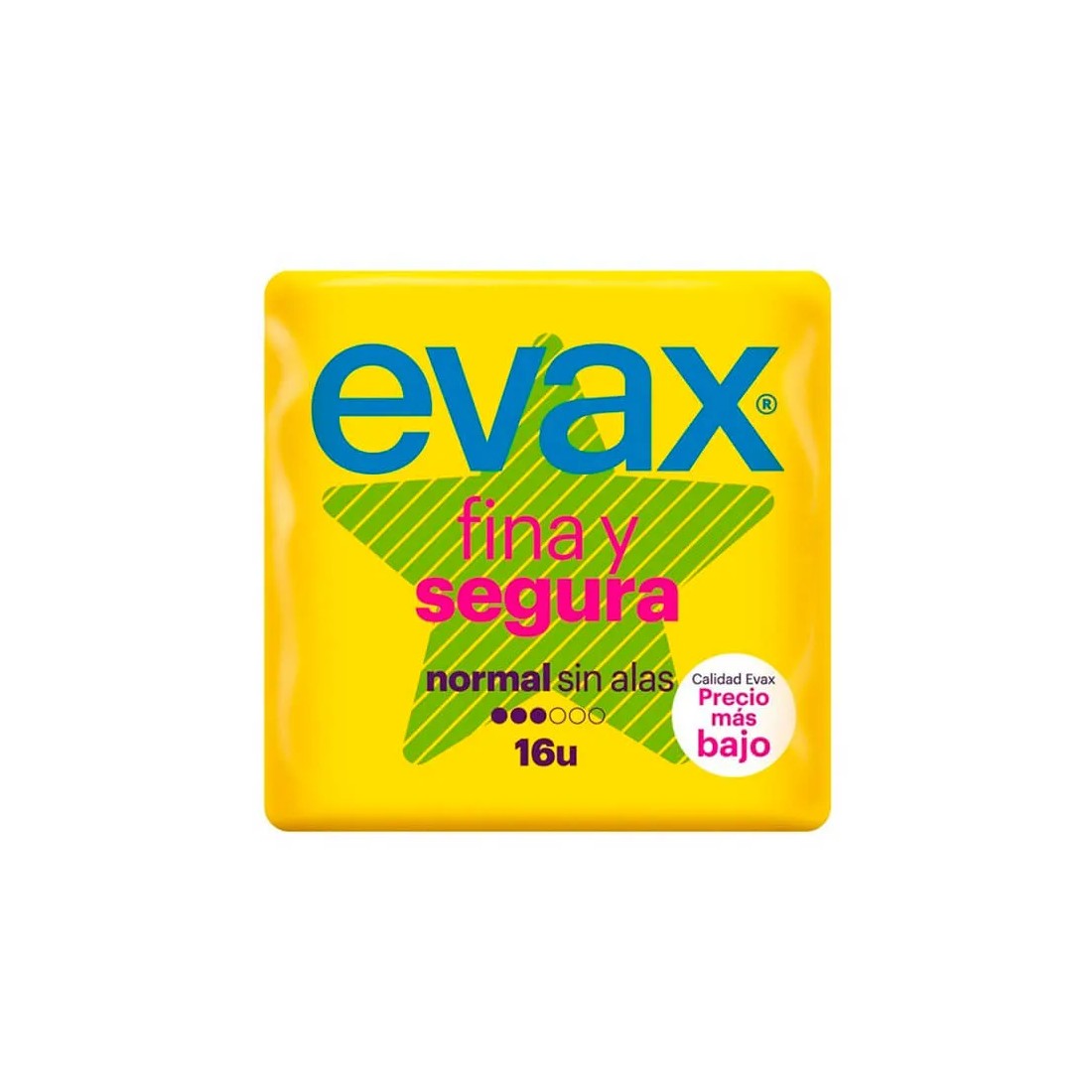 Evax Fina Y Segura Compresa Normal Sin Alas 16 uds
