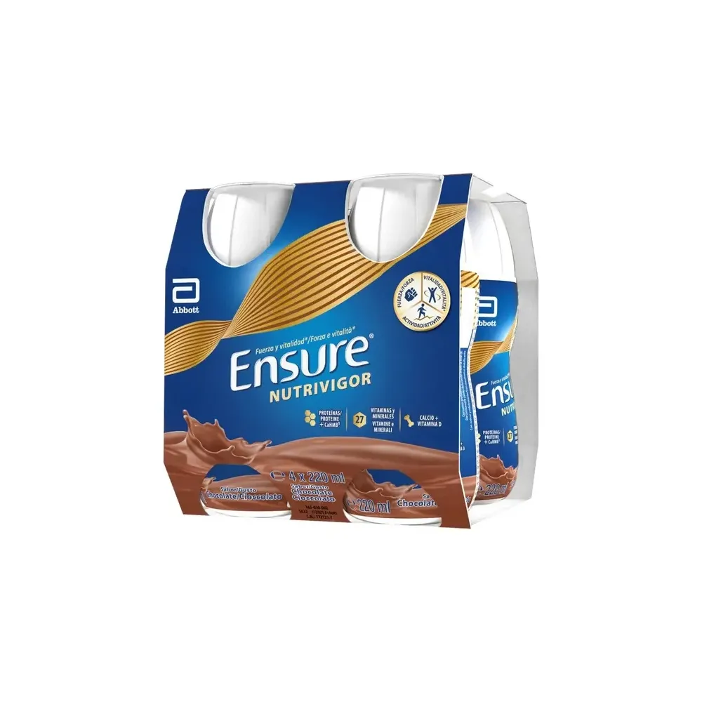 Ensure NutriVigor Batidos De Chocolate 4 X 220 Ml