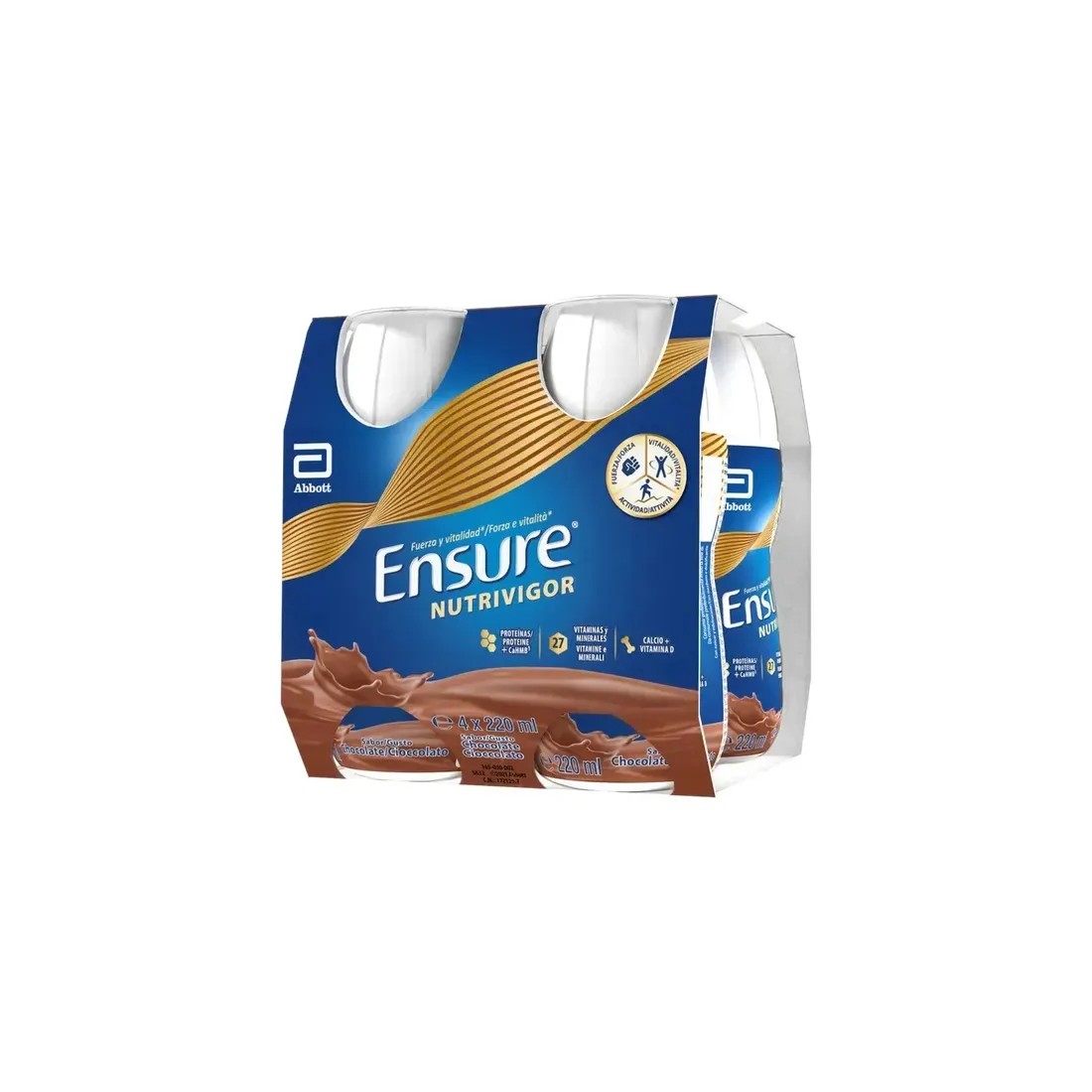 Ensure NutriVigor Batidos De Chocolate 4 X 220 Ml