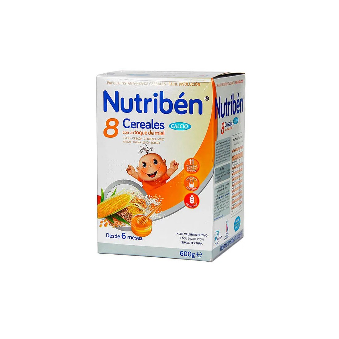 Nutriben 8 Cereales miel 600 gr