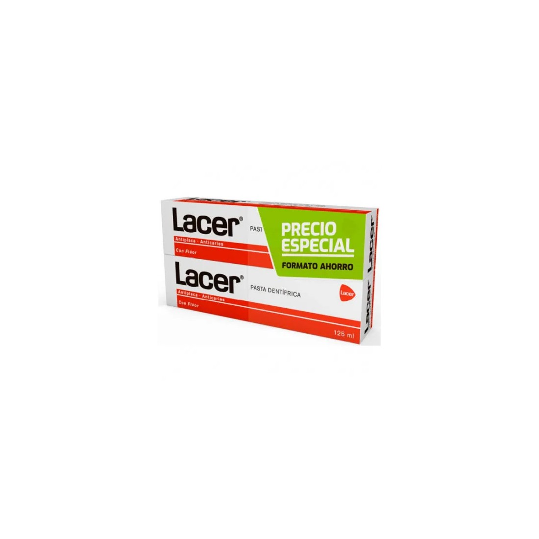 Compra Lacer Pasta Dentifrica Duplo 2x125 Ml al mejor precio | Más Parafarmacia