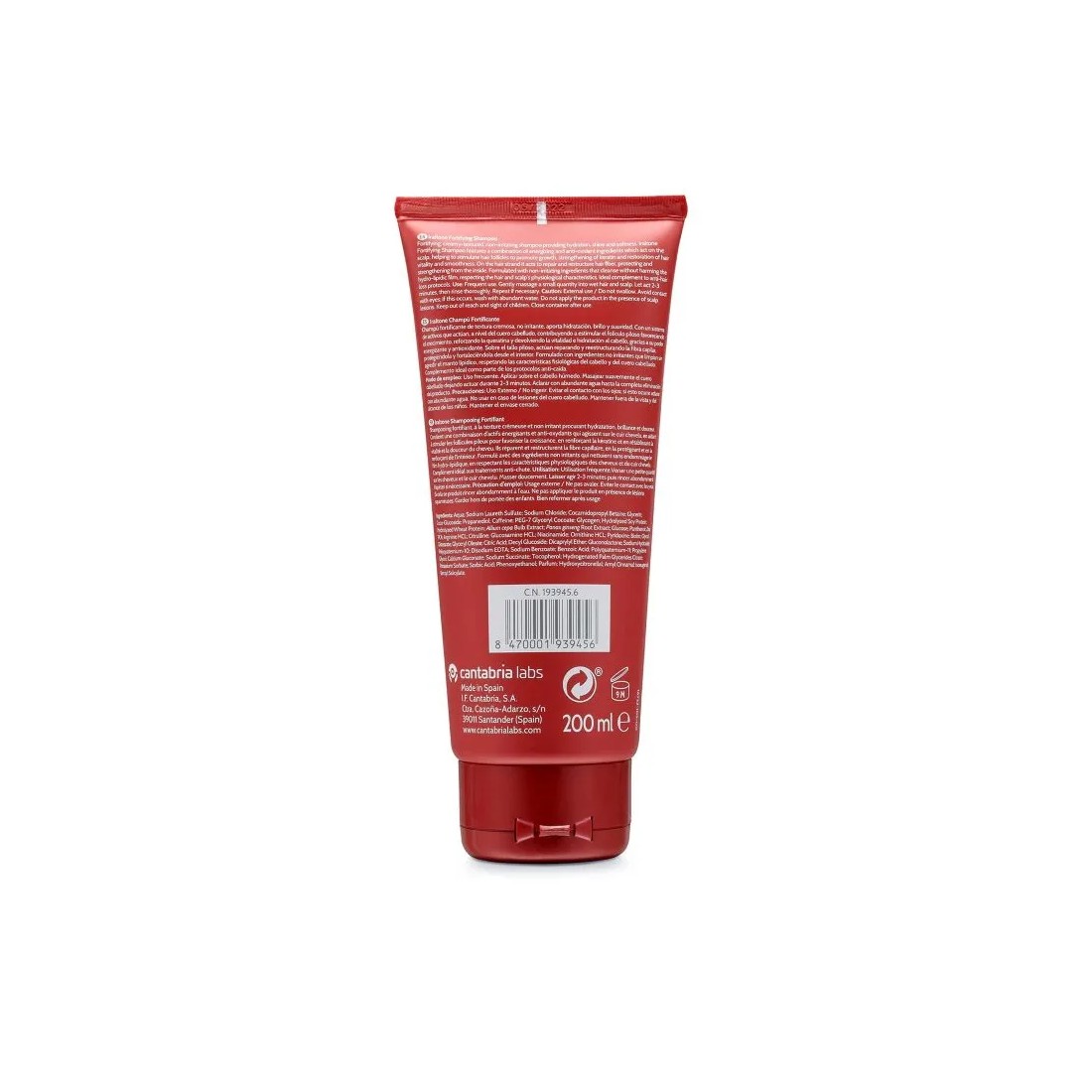 Iraltone Fortificante 200 ml reverso