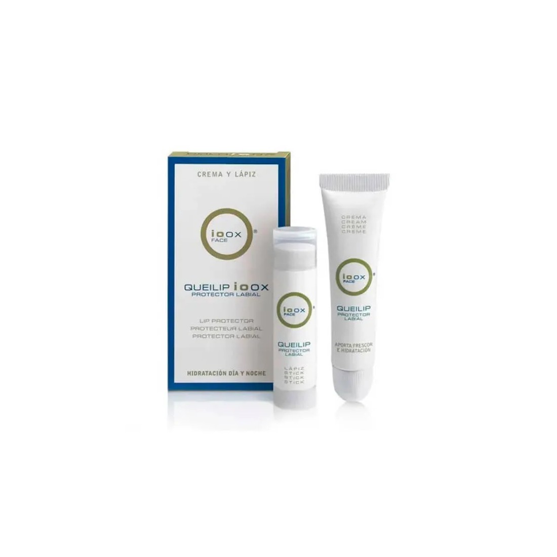 Queilip Ioox Lápiz Labial 5 gr + Crema Labial 15 ml