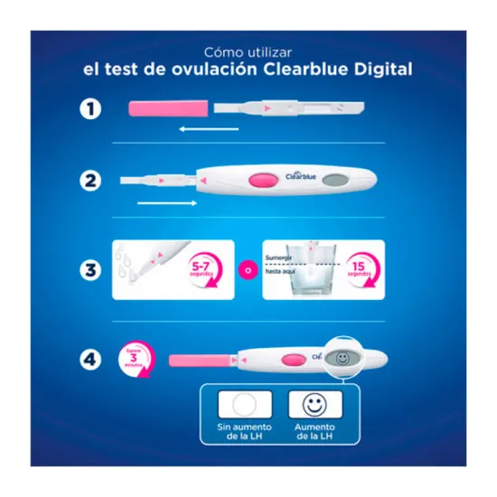 Clearblue Test Ovulación Digital como usar