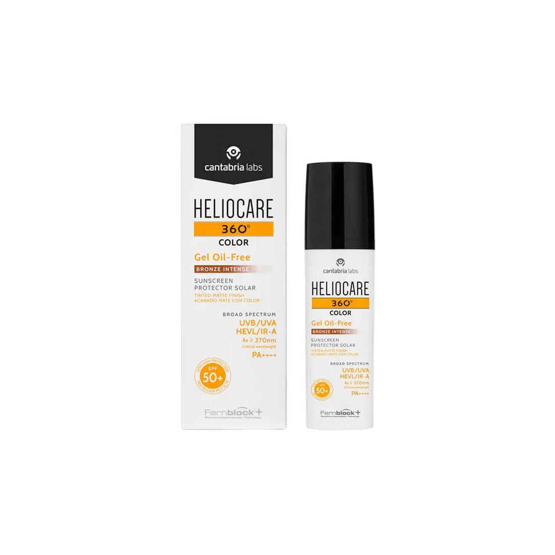 Heliocare 360° Color Gel Oil Free SPF50 Bronze Intense 50 ml envase