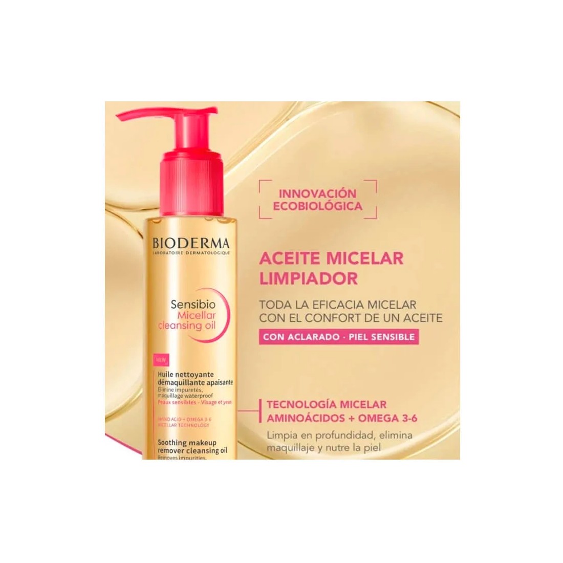 Bioderma Sensibio Aceite Micelar Limpiador 150 ml ventajas