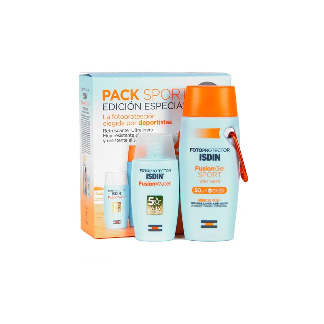 Isdin Pack Fusion Gel Sport SPF50 100 ml + Fusion Water SPF50 50ml