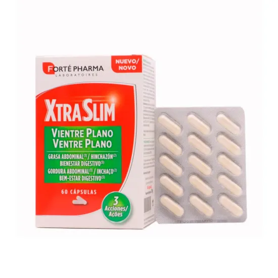 Forte Pharma XtraSlim vientre plano 60 Cápsulas contenido