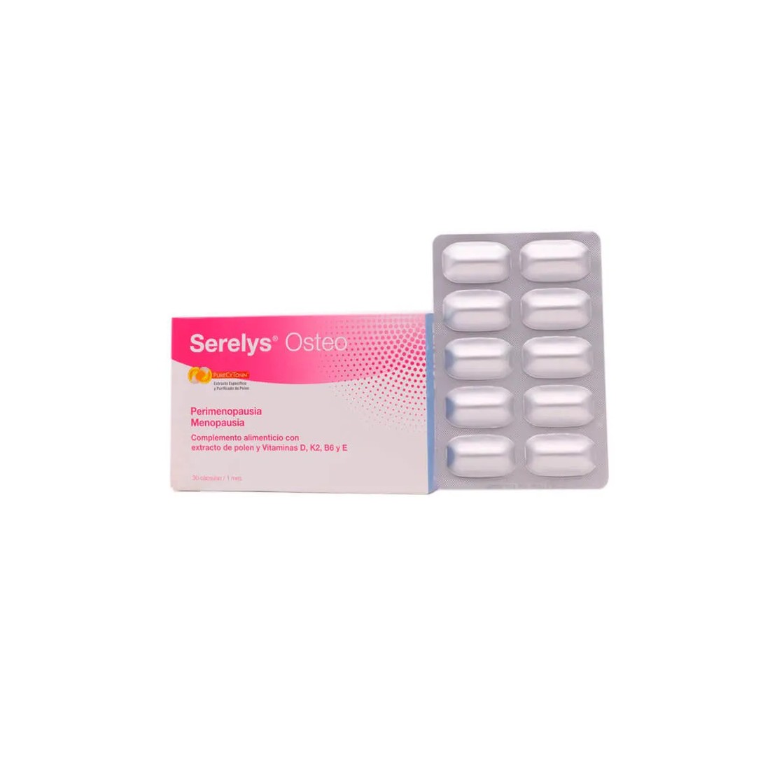 Serelys Osteo Perimenopausia Menopausia 30 Capsulas contenido