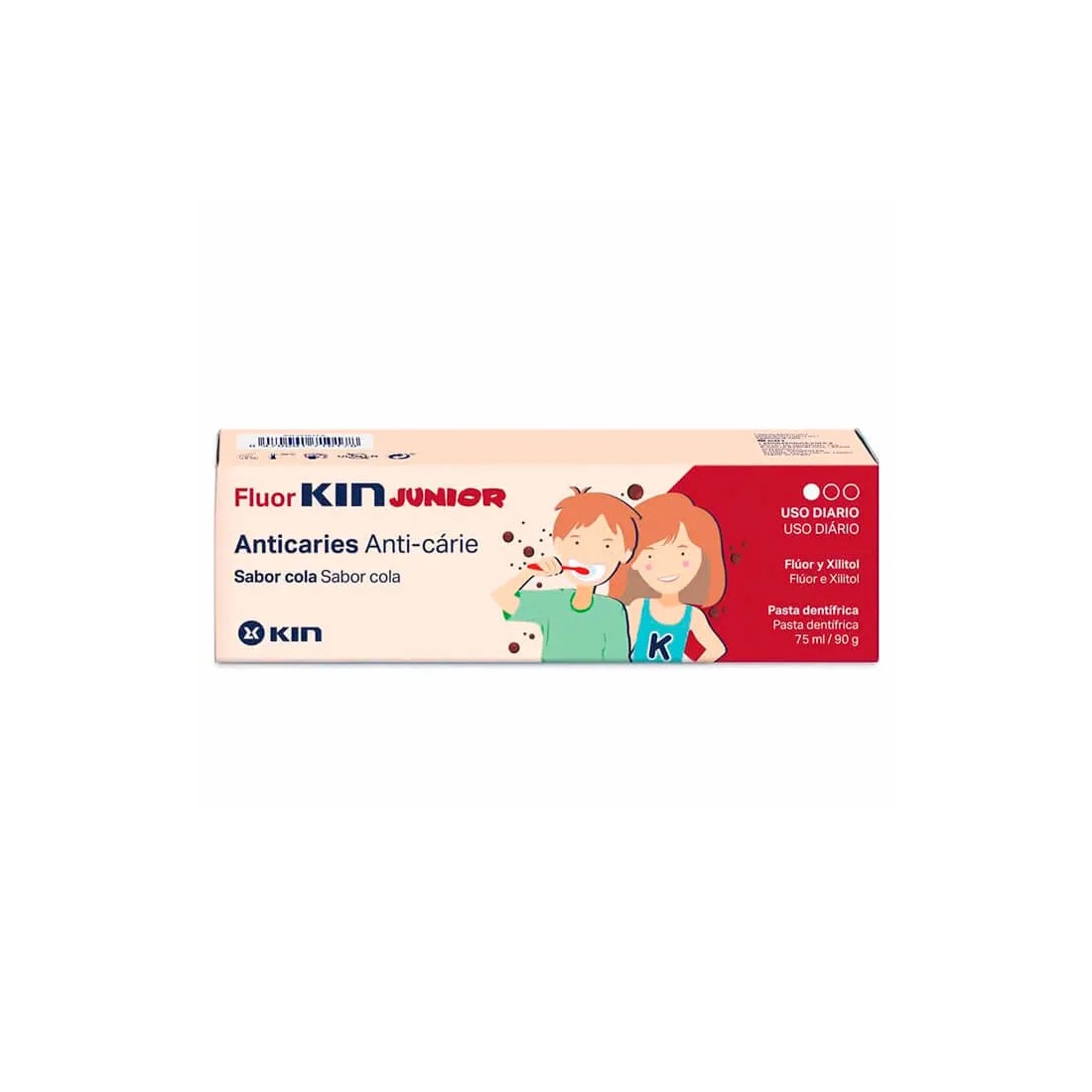 FluorKin Pasta Junior Cola 75 ml envase