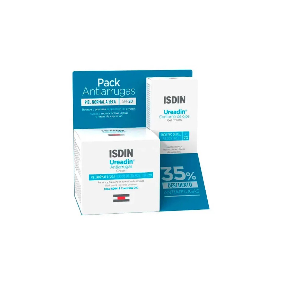 Isdin Pack Ureadin Crema Antiarrugas 50 ml + Contorno de ojos 15 ml
