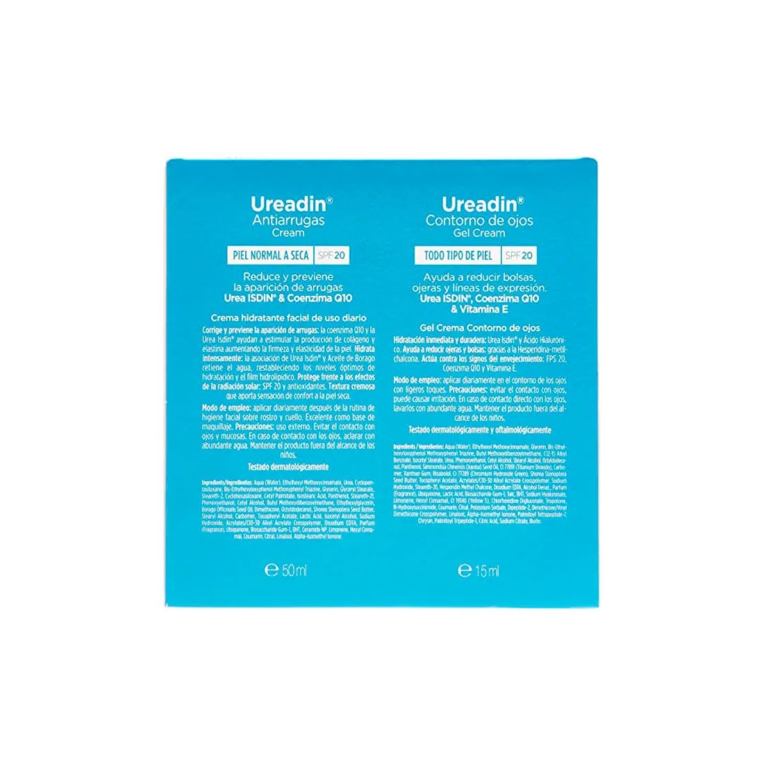 Isdin Pack Ureadin Crema Antiarrugas 50 ml + Contorno de ojos 15 ml detalles
