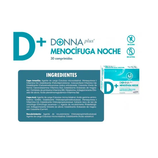 Donna plus Menocifuga noche 30 comprimidos ingredientes