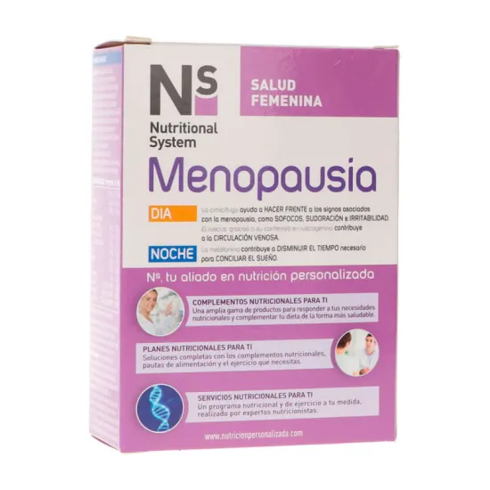 NS Menopausia 60 comprimidos envase por detras
