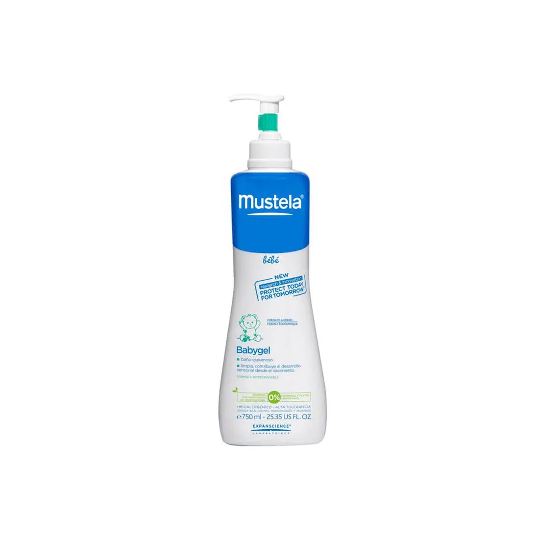Mustela BabyGel hipoalergénico 750 ml
