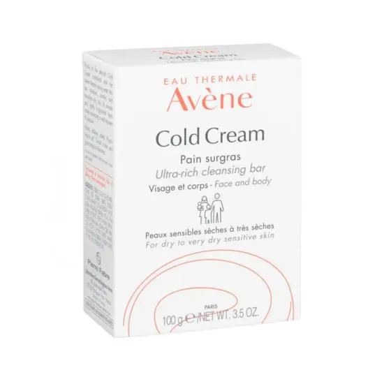 Avene Cold Cream Pan limpiador ultranutritivo 100 gr