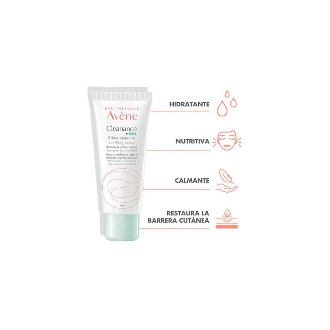 Avene Cleanance Hydra crema 40 ml ventajas