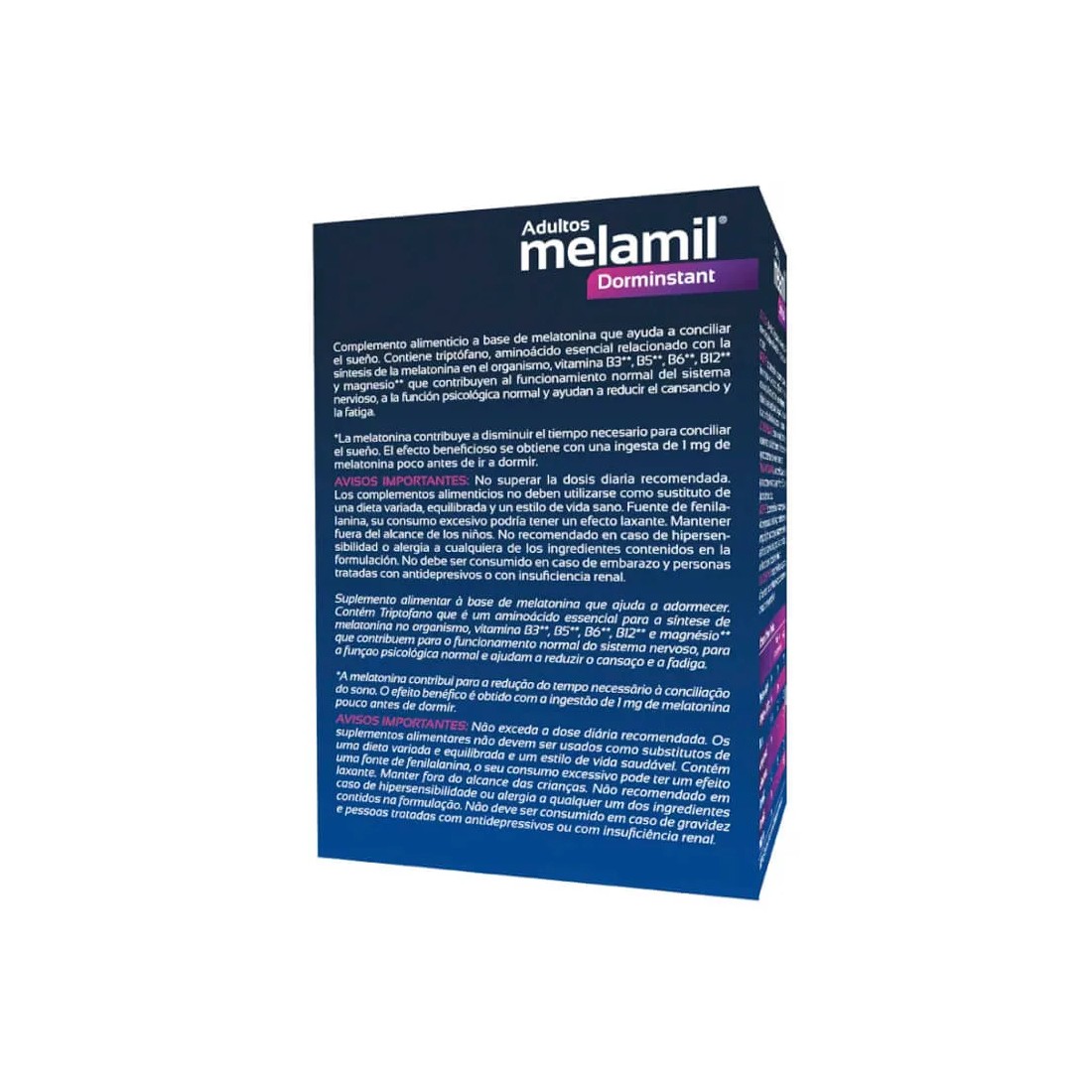 Melamil Dorminstant Adultos 24 Sobres detalles