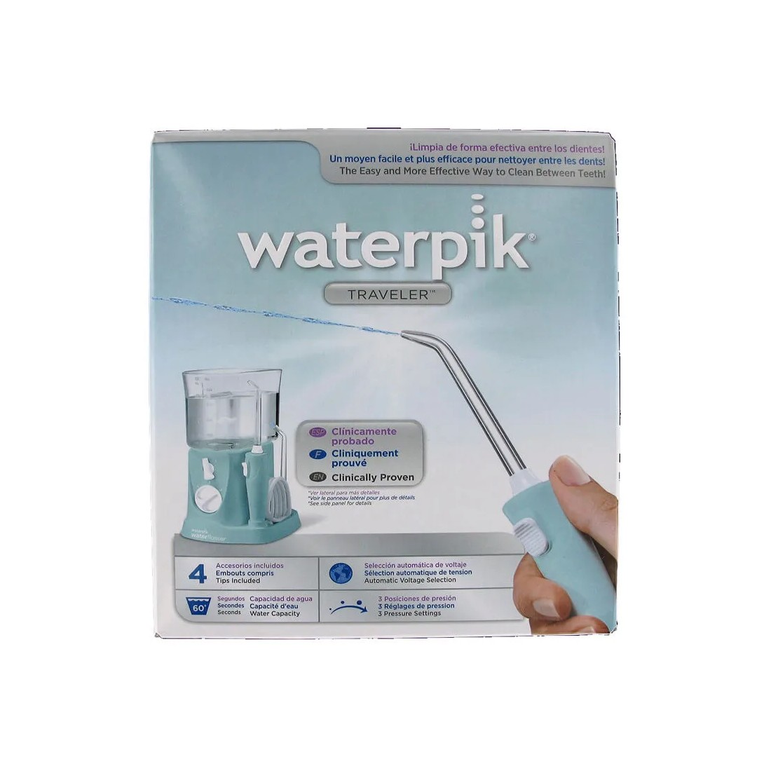 Waterpik Irrigador Wp 300 Traveler Blue caja