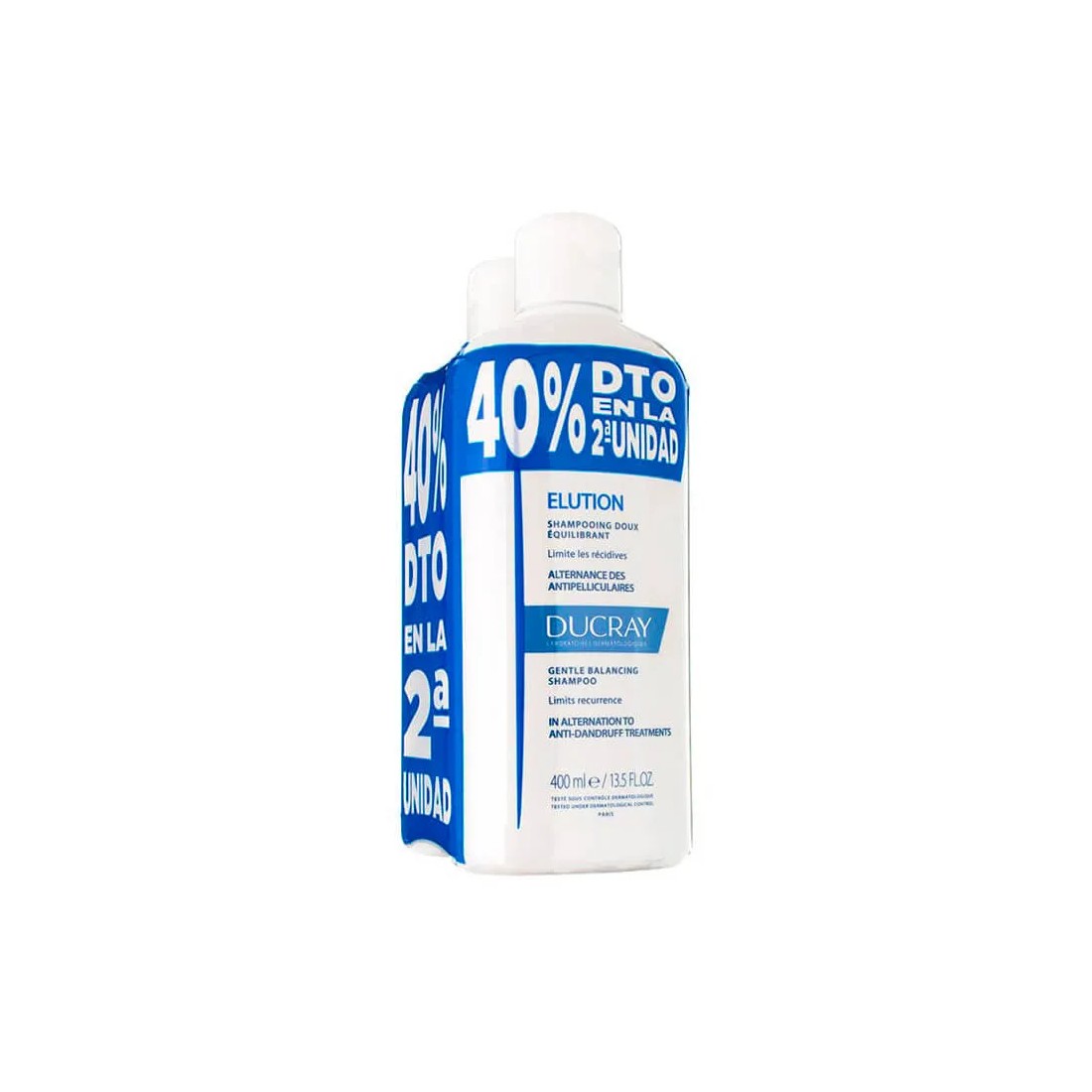 Ducray Elución Duplo Champú 2 x 400 ml