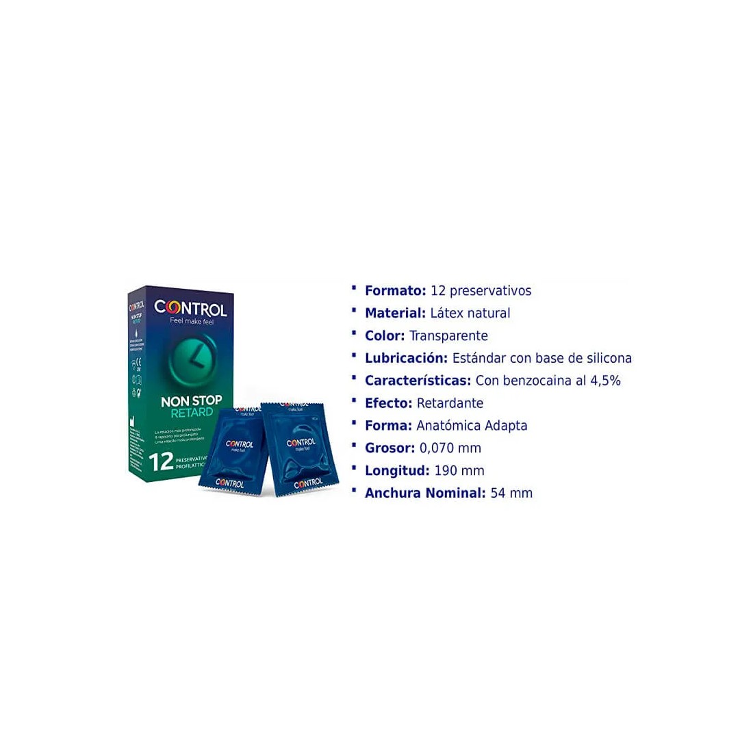 Control Non Stop 12 uds detalles
