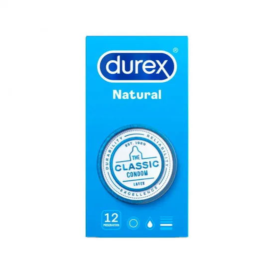 Durex Natural Plus preservativos 12 uds