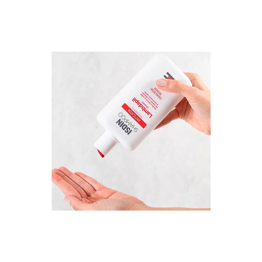Isdin Lambdapil champú anticaída 200 ml textura