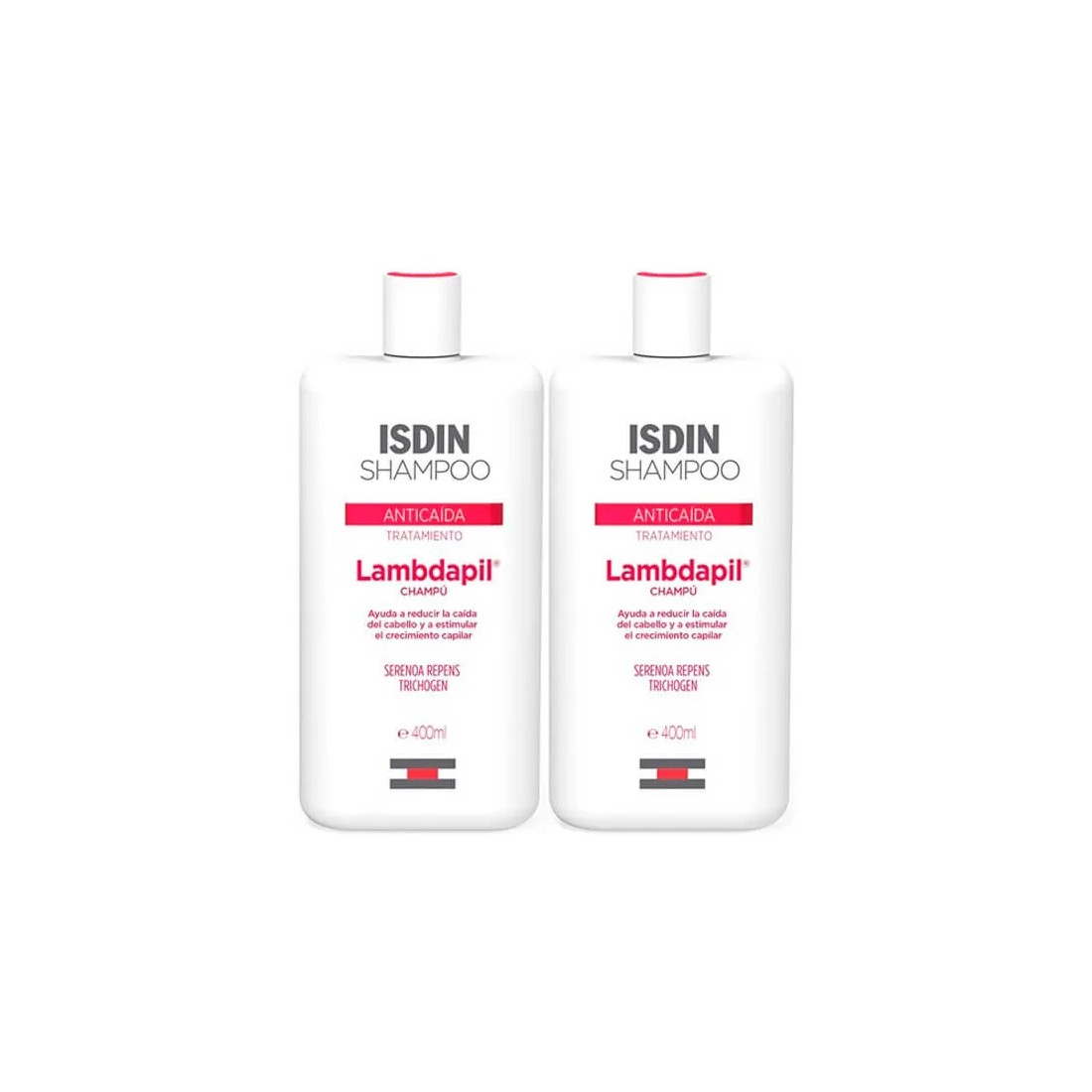 Isdin Lambdapil champú anticaída Duplo 2x400 ml