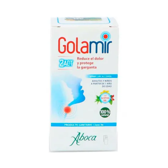 Aboca Golamir 2ACT spray sin alcohol 30 ml envase