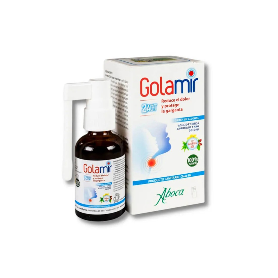 Aboca Golamir 2ACT spray sin alcohol 30 ml