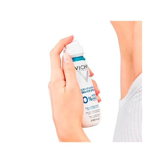 Vichy Desodorante Mineral Spray Frescor Extremo 48H 100 ml uso
