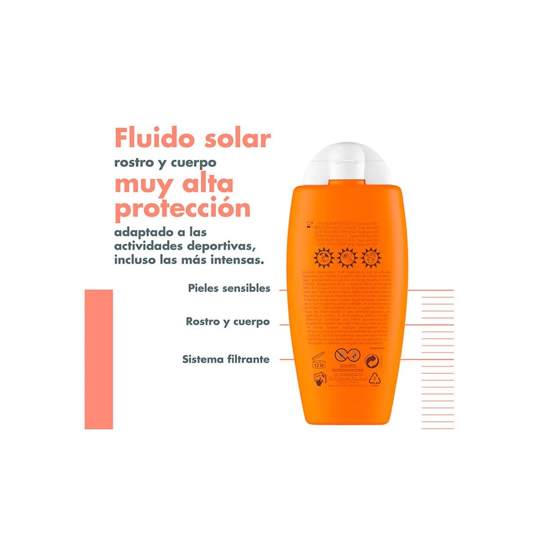 Avene Fluido Sport SPF 50+ 100 ml ventajas