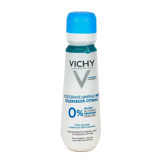 Vichy Desodorante Mineral Spray Tolerancia Óptima 48H 100 ml