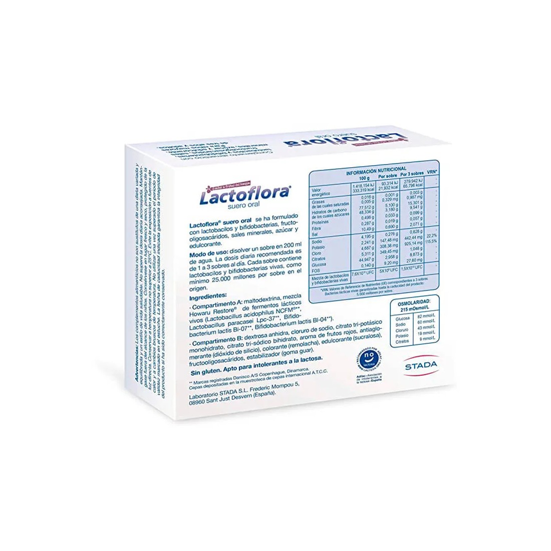 Lactoflora Suero Oral 6 Sobres detalles