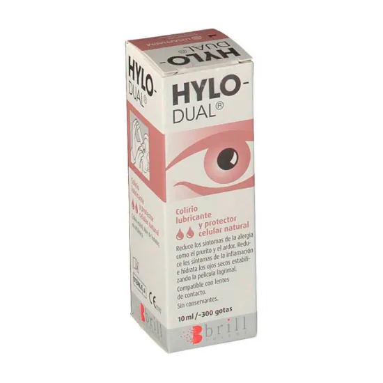 Hylo Dual Colirio Lubricante y Protector Celular 10 ml envase