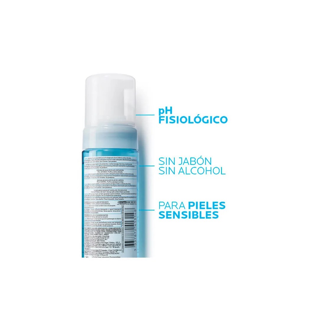 La Roche Posay espuma micelar limpiadora 150 ml detalles