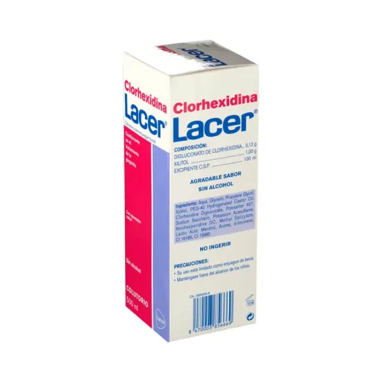 Lacer Clorhexidina 0,12% Colutorio 500 ml detalles