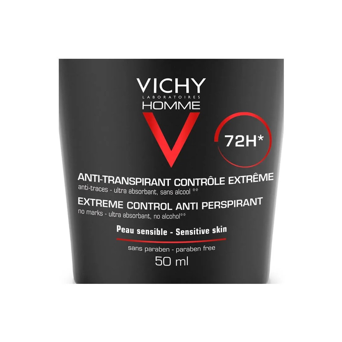 Vichy Desodorante Homme Roll-on Pieles Sensibles 72h 50 ml detalles