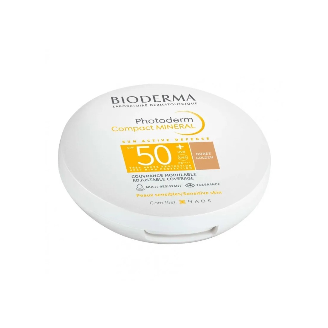 Bioderma Photoderm Mineral Compacto color dorado Spf50+