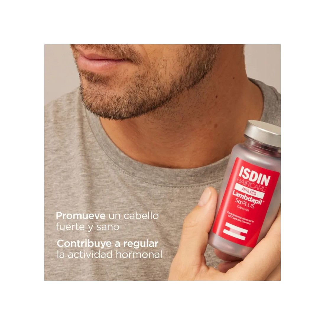 Isdin Haircare Anticaída Lambdapil 5 Alfa Plus 60 Capsulas beneficios