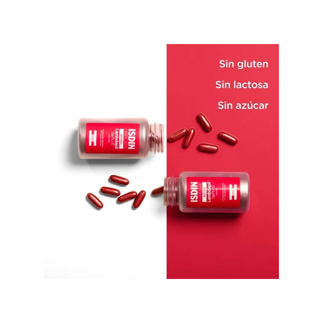 Isdin Haircare Anticaída Lambdapil 5 Alfa Plus 60 Capsulas caracteristicas