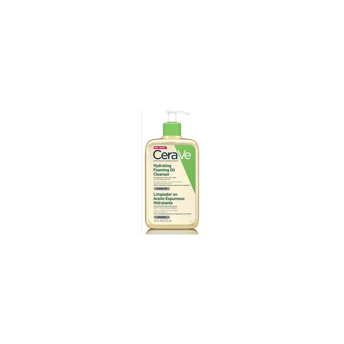 Cerave Limpiador en Aceite Espumoso Hidratante 473 ml