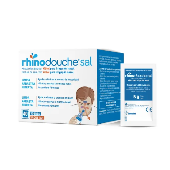 Sinusal Xl Sales Rhinodouche Sal Limpieza Nasal 40 Sobres