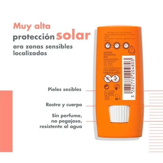 Avene Stick Solar Zonas Sensibles SPF50+