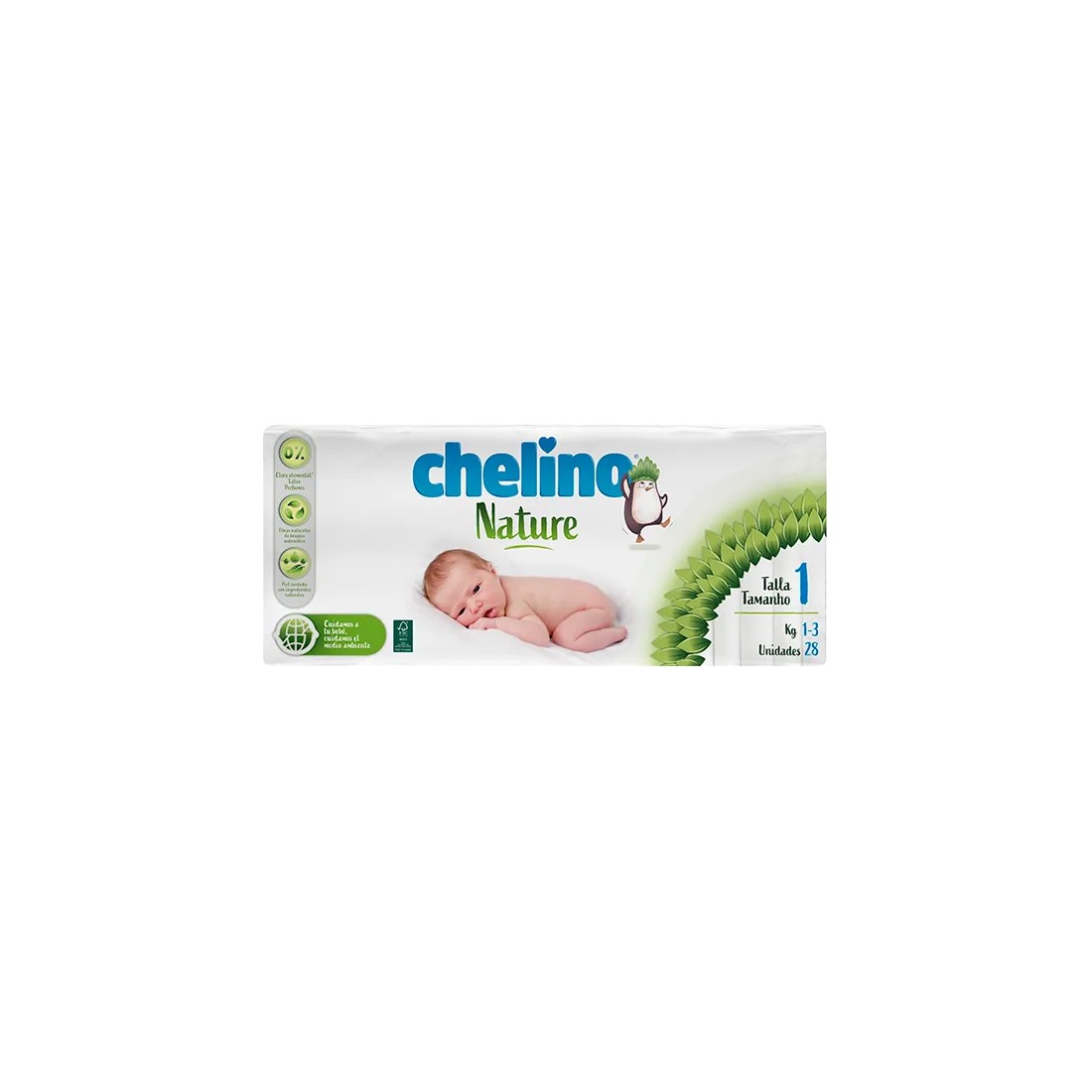 Compra Chelino Nature Pañal Talla 1 Con 28 Unidades al mejor precio | Más Parafarmacia