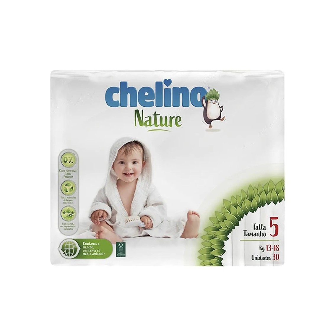 Chelino Nature Pañal Talla 5 Con 30 Unidades