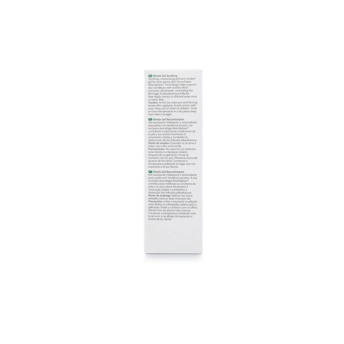 Biretix Gel 50 ml reverso caja