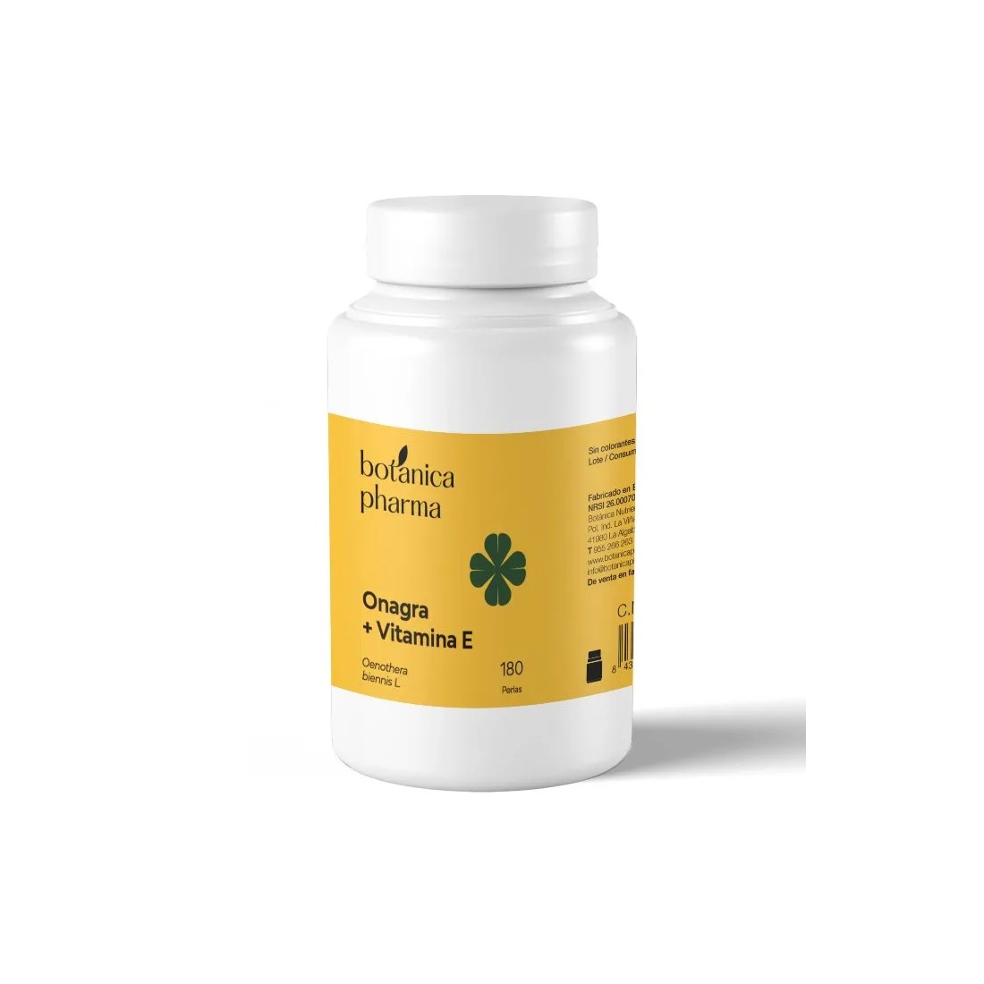 Botanica Nutrients Onagra Y Vitamina E 180 Perlas