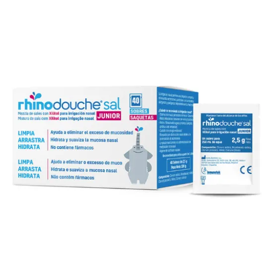 MasParafarmacia: Comprar Sinusal Xl Sales Rhinodouche Sal Junior Limpieza  Nasal 40 Sobres